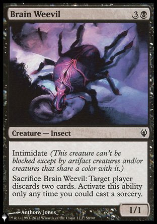 Brain Weevil [The List] | Jomio and Rueliete's Cards and Comics