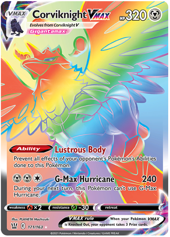 Corviknight VMAX (171/163) [Sword & Shield: Battle Styles] | Jomio and Rueliete's Cards and Comics