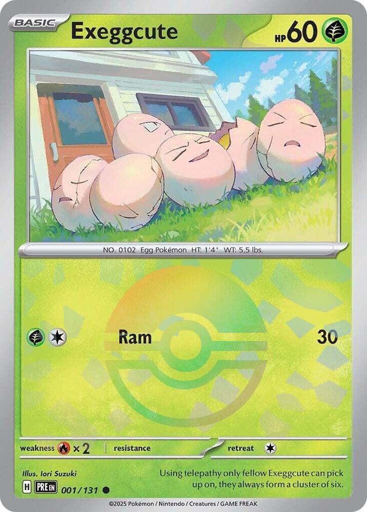 Exeggcute (001/131) (Poke Ball Pattern) [Scarlet & Violet: Prismatic Evolutions] | Jomio and Rueliete's Cards and Comics