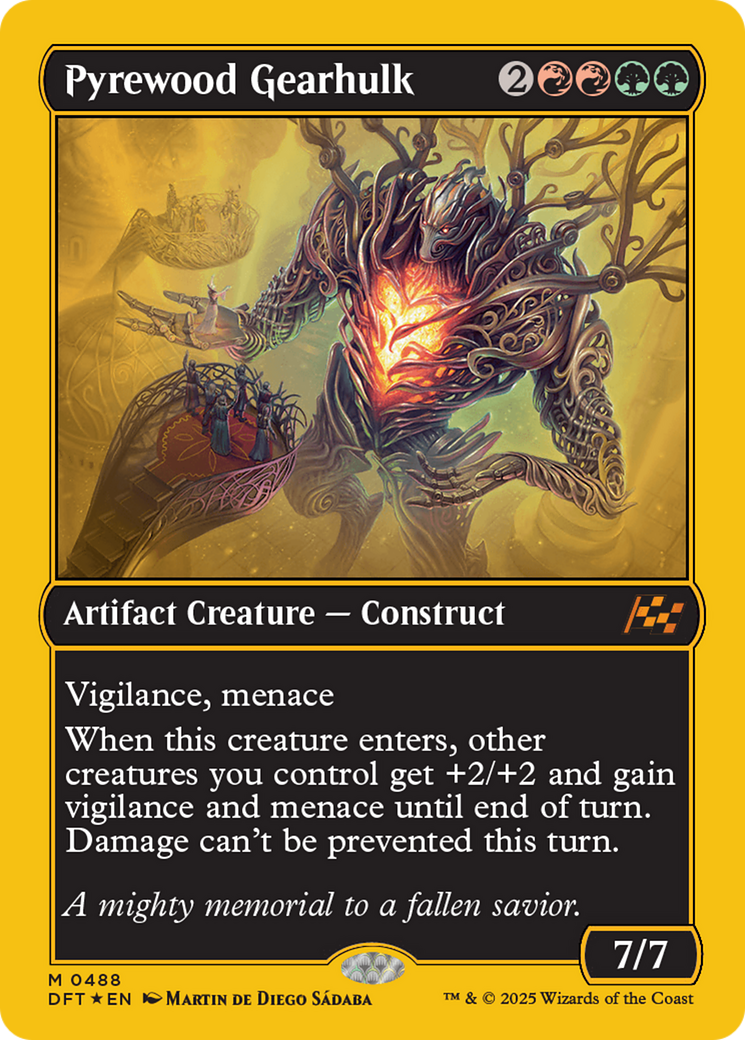 Pyrewood Gearhulk (First-Place Foil) [Aetherdrift] | Jomio and Rueliete's Cards and Comics