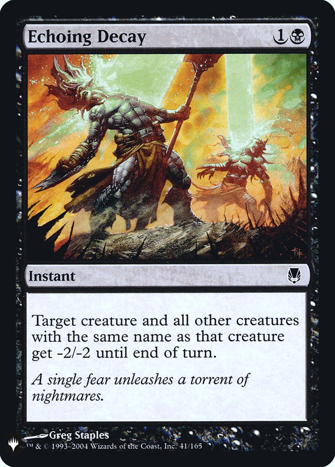 Echoing Decay [Mystery Booster] | Jomio and Rueliete's Cards and Comics