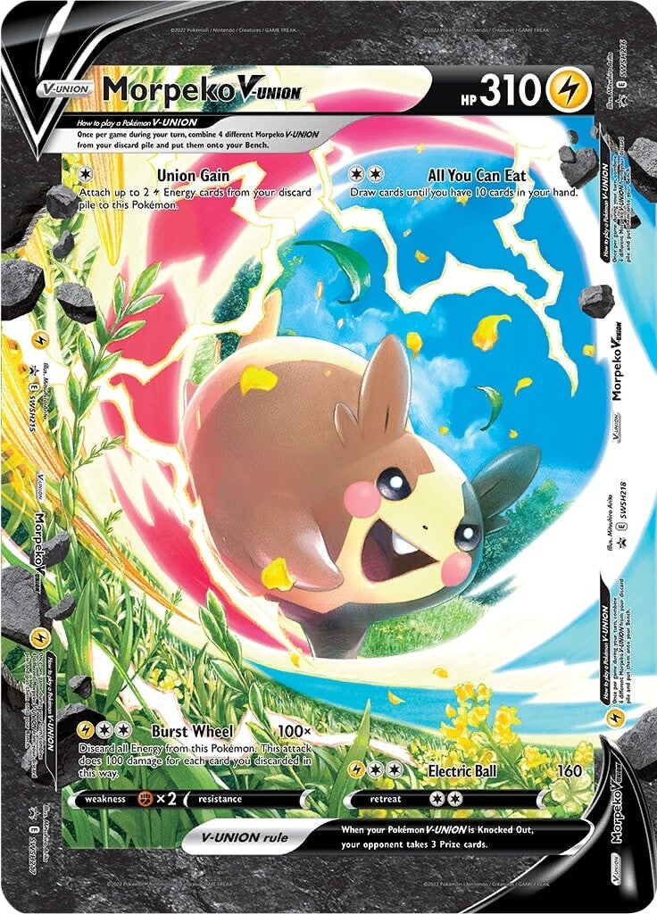 Morpeko V-UNION (SWSH215-218) (Jumbo Card) [Sword & Shield: Black Star Promos] | Jomio and Rueliete's Cards and Comics