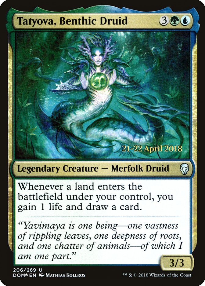 Tatyova, Benthic Druid [Dominaria Prerelease Promos] | Jomio and Rueliete's Cards and Comics