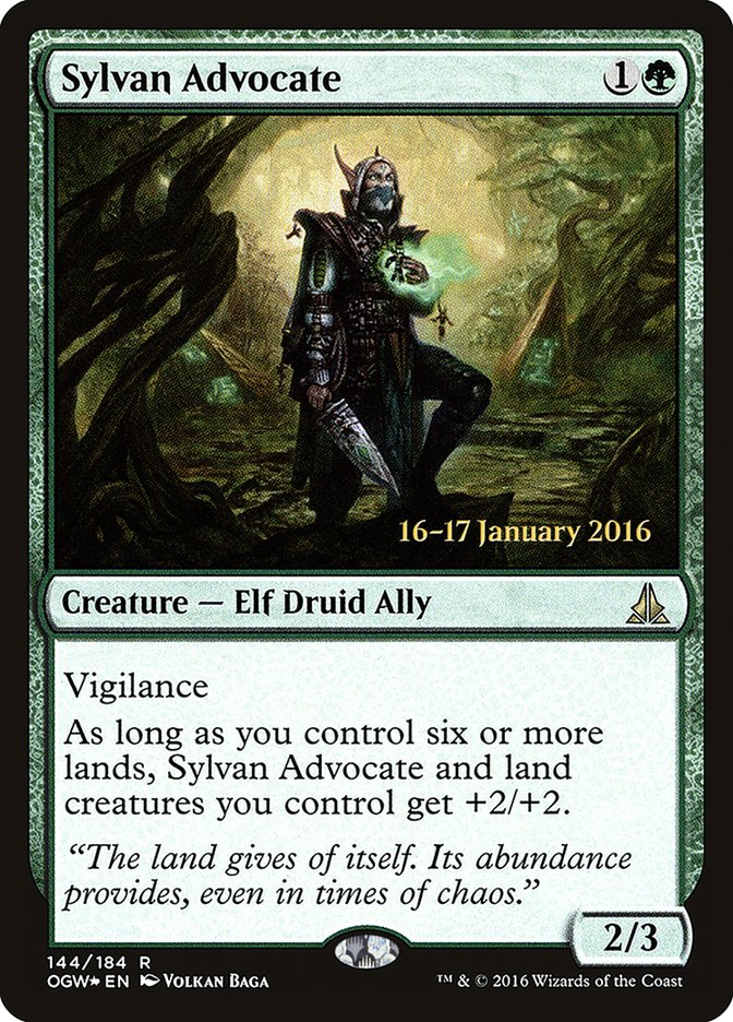 Sylvan Advocate [Oath of the Gatewatch Prerelease Promos] | Jomio and Rueliete's Cards and Comics