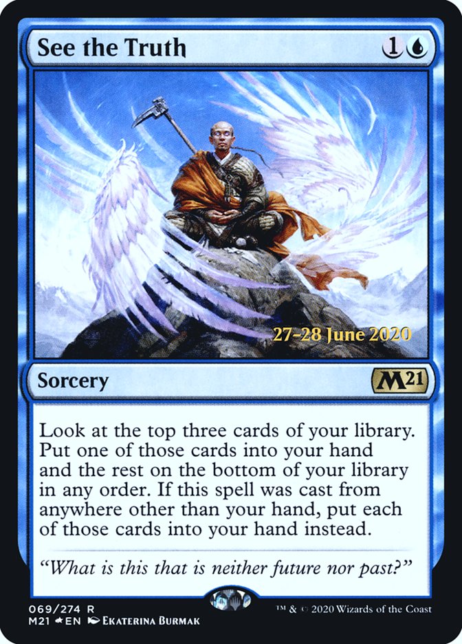 See the Truth [Core Set 2021 Prerelease Promos] | Jomio and Rueliete's Cards and Comics