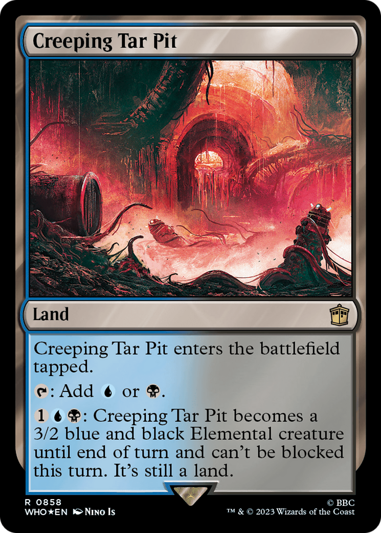 Creeping Tar Pit (Surge Foil) [Doctor Who] | Jomio and Rueliete's Cards and Comics