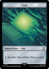 Energy Reserve // Clue Double-Sided Token [Fallout Tokens] | Jomio and Rueliete's Cards and Comics