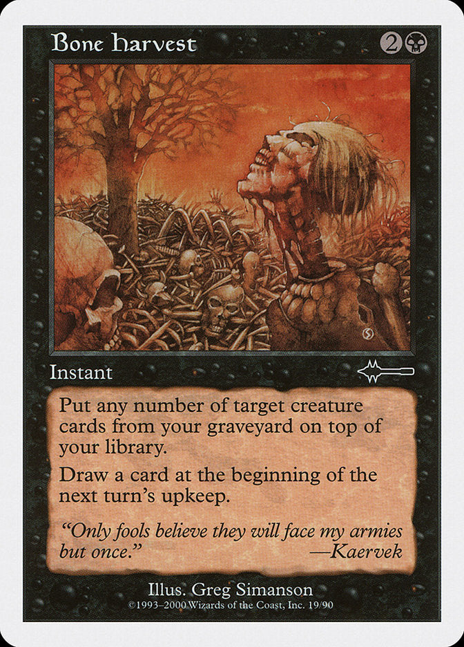 Bone Harvest [Beatdown] | Jomio and Rueliete's Cards and Comics