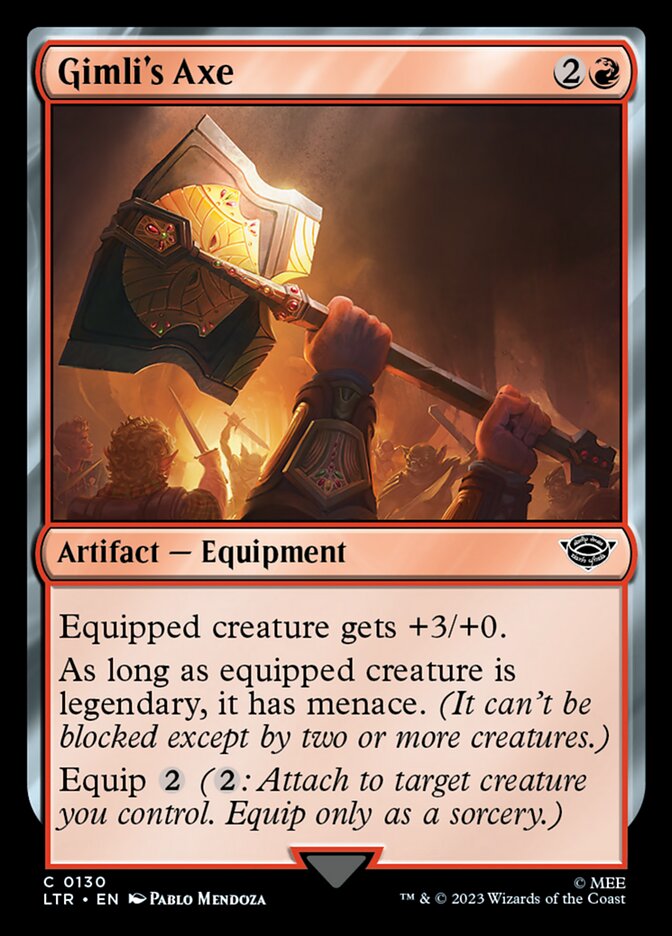 Gimli's Axe [The Lord of the Rings: Tales of Middle-Earth] | Jomio and Rueliete's Cards and Comics