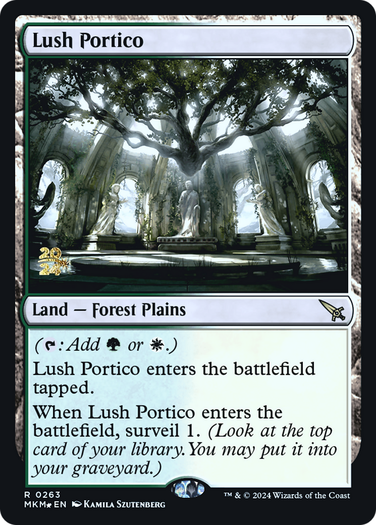 Lush Portico [Murders at Karlov Manor Prerelease Promos] | Jomio and Rueliete's Cards and Comics