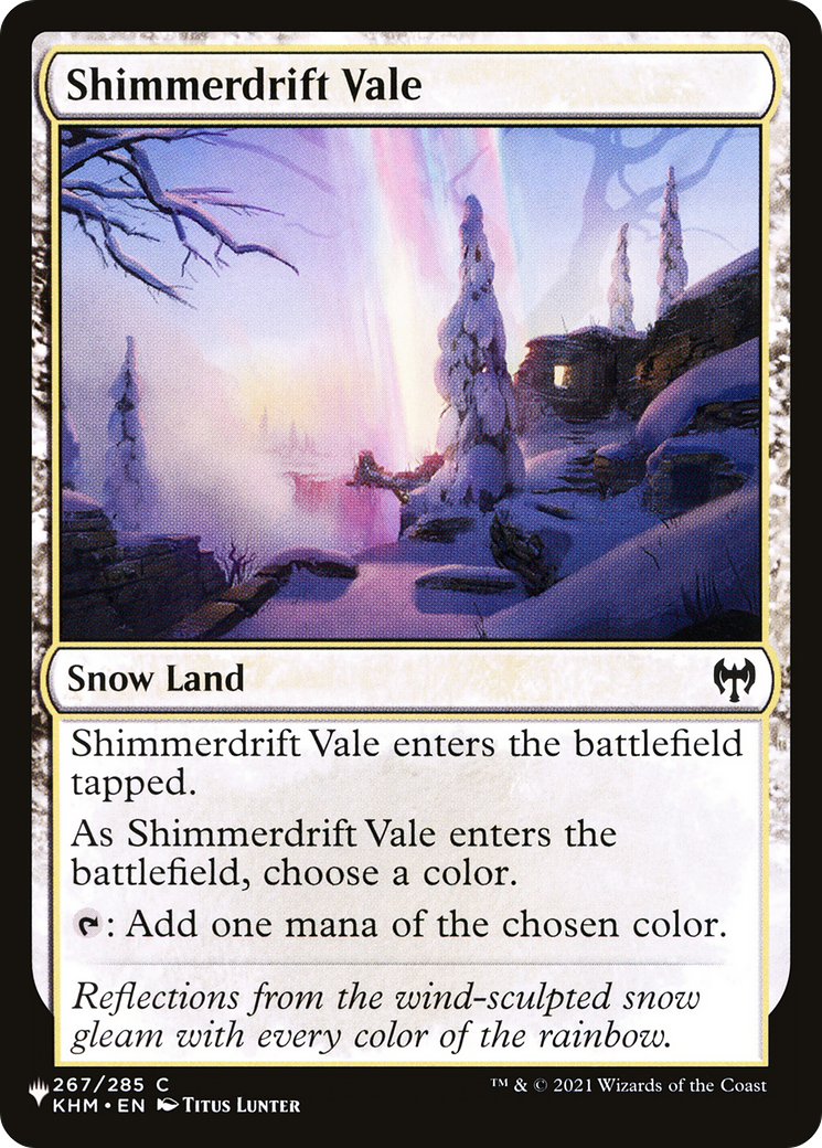 Shimmerdrift Vale [The List] | Jomio and Rueliete's Cards and Comics