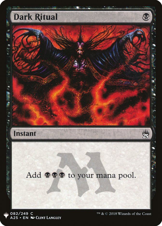 Dark Ritual [Mystery Booster] | Jomio and Rueliete's Cards and Comics