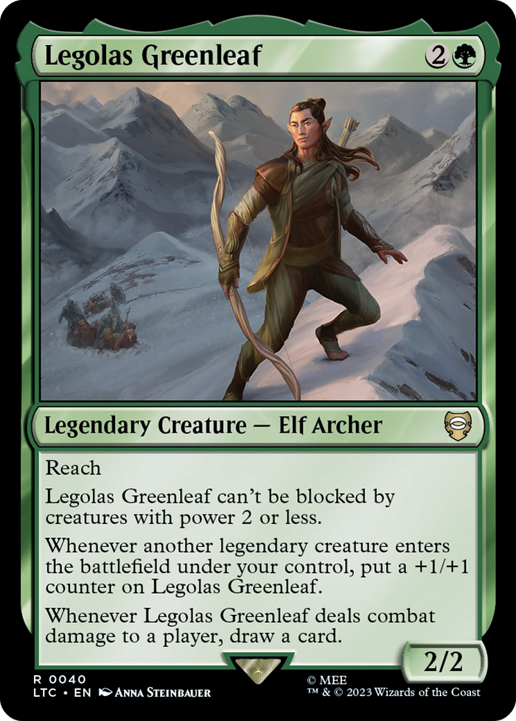 Legolas Greenleaf [The Lord of the Rings: Tales of Middle-Earth Commander] | Jomio and Rueliete's Cards and Comics