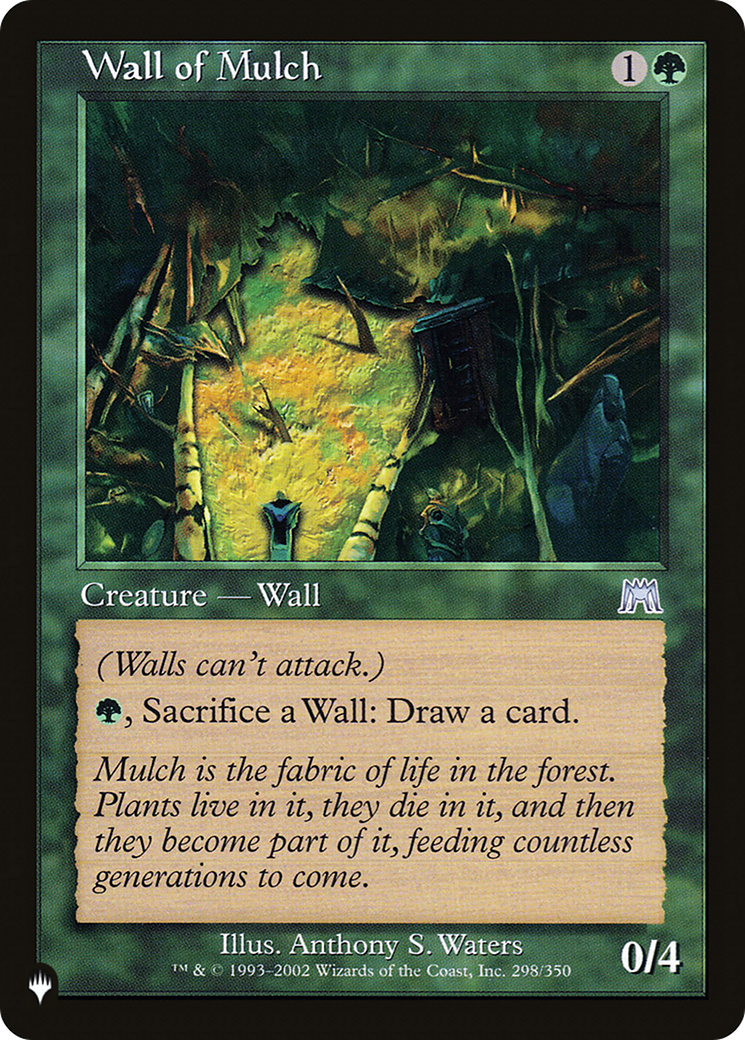 Wall of Mulch [The List] | Jomio and Rueliete's Cards and Comics