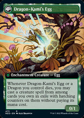 The Dragon-Kami Reborn // Dragon-Kami's Egg (Extended Art) [Kamigawa: Neon Dynasty] | Jomio and Rueliete's Cards and Comics