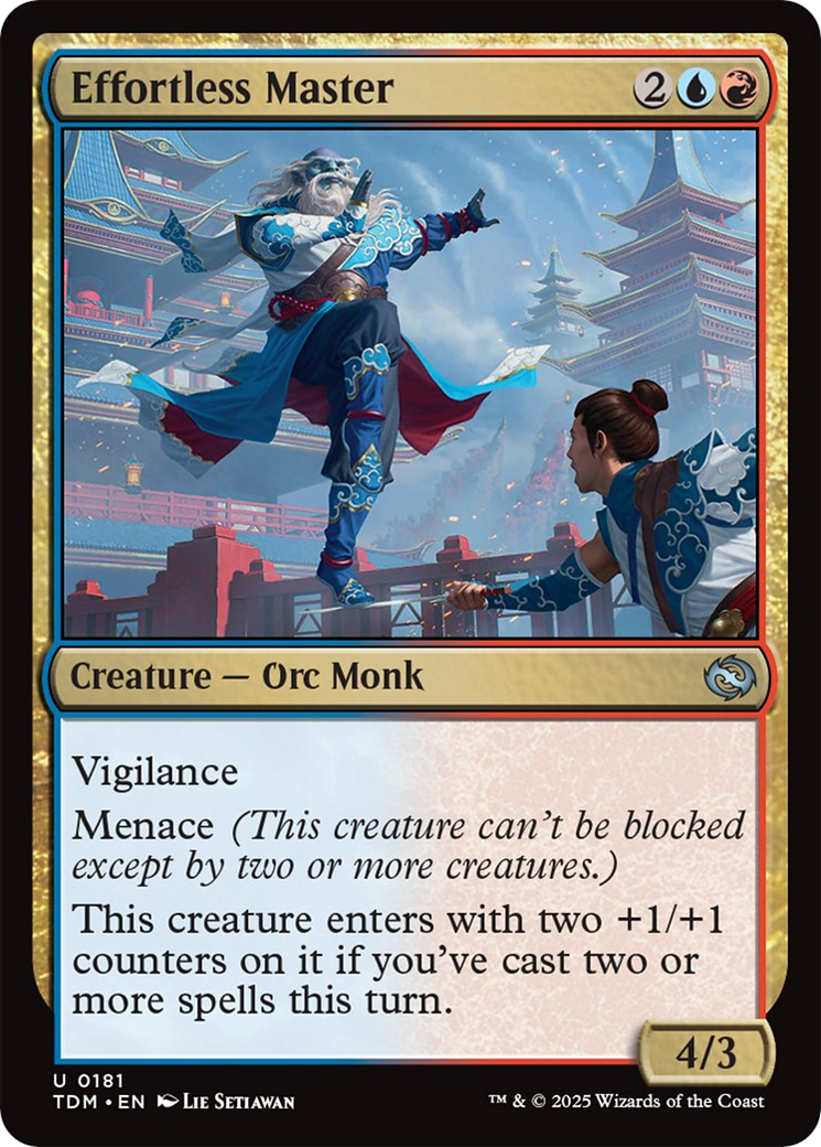 Effortless Master [Tarkir: Dragonstorm] | Jomio and Rueliete's Cards and Comics