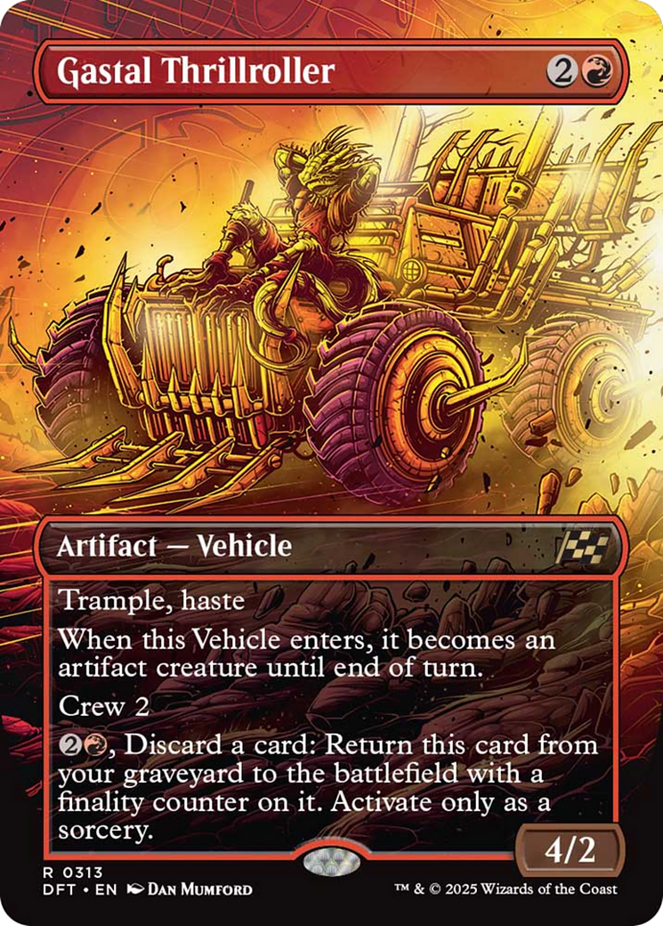 Gastal Thrillroller (Borderless) [Aetherdrift] | Jomio and Rueliete's Cards and Comics