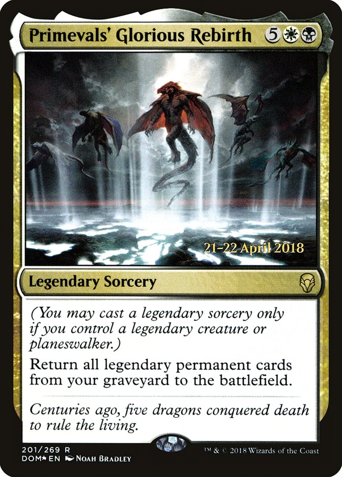Primevals' Glorious Rebirth [Dominaria Prerelease Promos] | Jomio and Rueliete's Cards and Comics