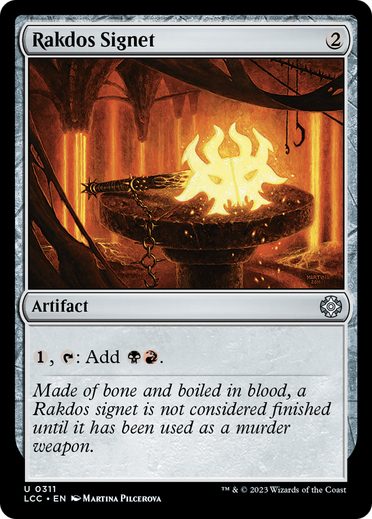 Rakdos Signet [The Lost Caverns of Ixalan Commander] | Jomio and Rueliete's Cards and Comics