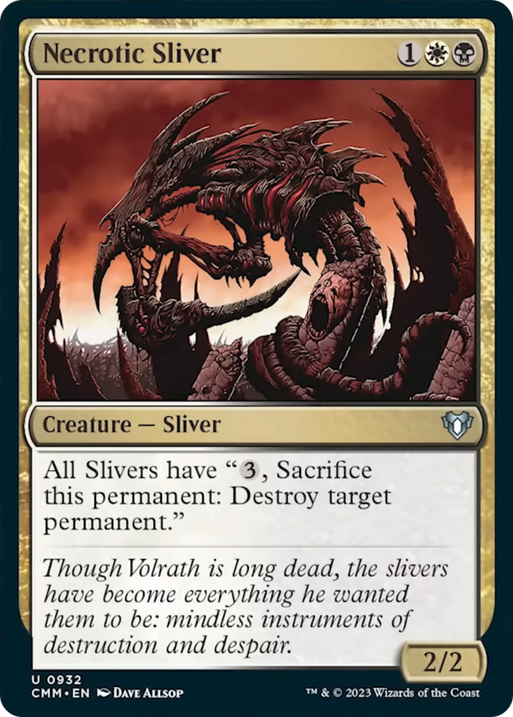 Necrotic Sliver [Commander Masters] | Jomio and Rueliete's Cards and Comics