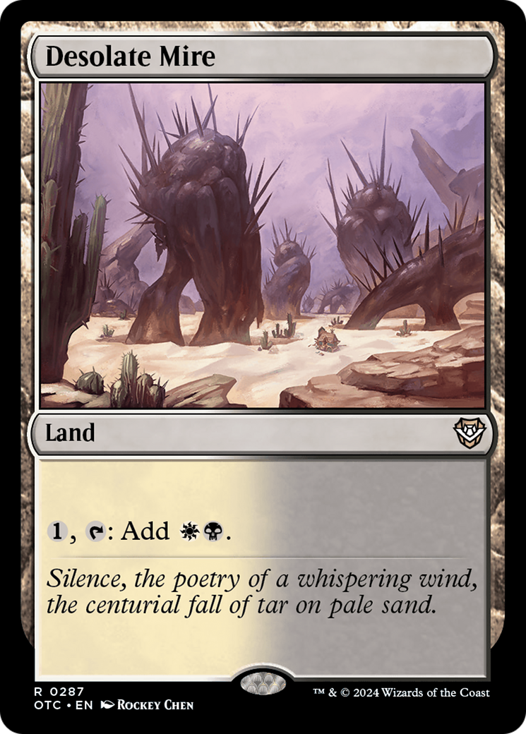 Desolate Mire [Outlaws of Thunder Junction Commander] | Jomio and Rueliete's Cards and Comics