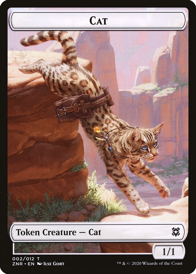Cat Token [Zendikar Rising Tokens] | Jomio and Rueliete's Cards and Comics