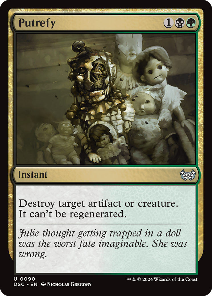 Putrefy [Duskmourn: House of Horror Commander] | Jomio and Rueliete's Cards and Comics