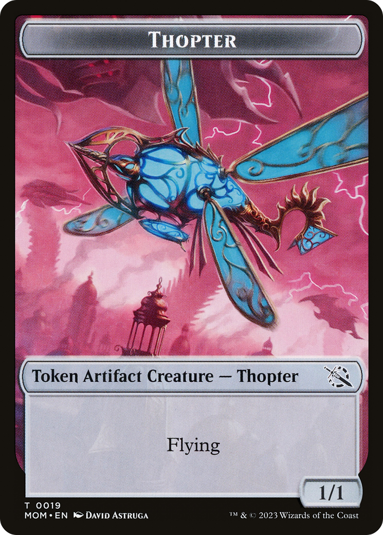 Thopter // Spirit (14) Double-Sided Token [March of the Machine Tokens] | Jomio and Rueliete's Cards and Comics