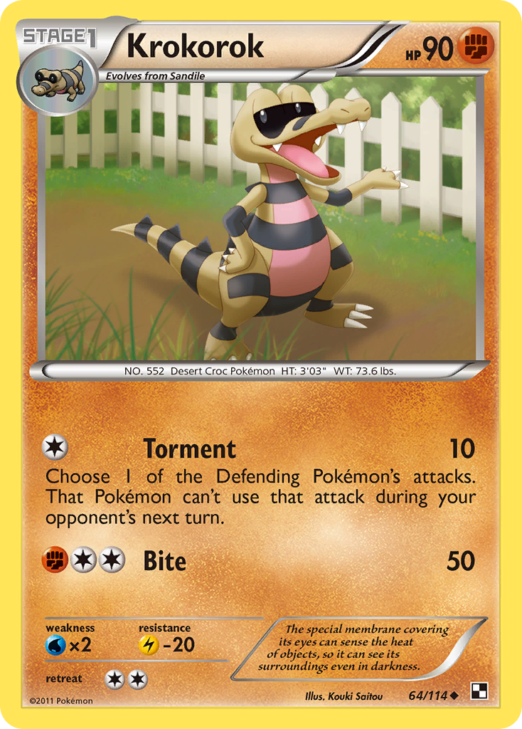Krokorok (64/114) [Black & White: Base Set] | Jomio and Rueliete's Cards and Comics