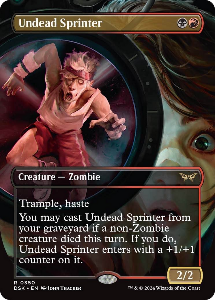 Undead Sprinter (Borderless) [Duskmourn: House of Horror] | Jomio and Rueliete's Cards and Comics