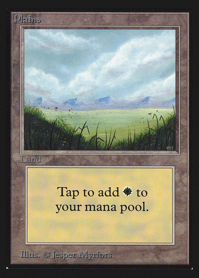 Plains (No Trees / Signature on Right) [International Collectors' Edition] | Jomio and Rueliete's Cards and Comics