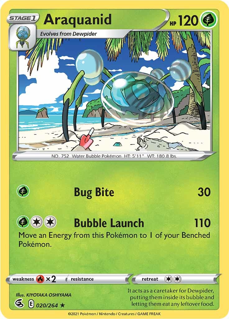 Araquanid (020/264) [Sword & Shield: Fusion Strike] | Jomio and Rueliete's Cards and Comics