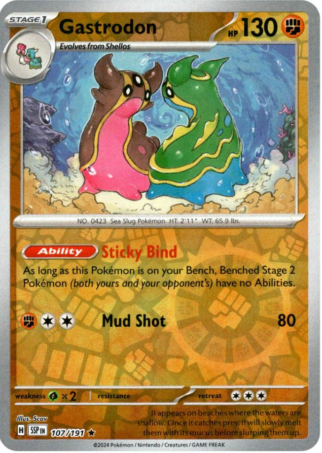 Gastrodon (107/191) [Scarlet & Violet: Surging Sparks] | Jomio and Rueliete's Cards and Comics