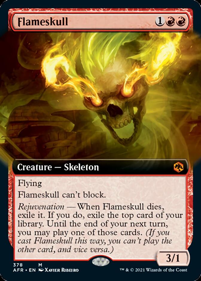 Flameskull (Extended Art) [Dungeons & Dragons: Adventures in the Forgotten Realms] | Jomio and Rueliete's Cards and Comics