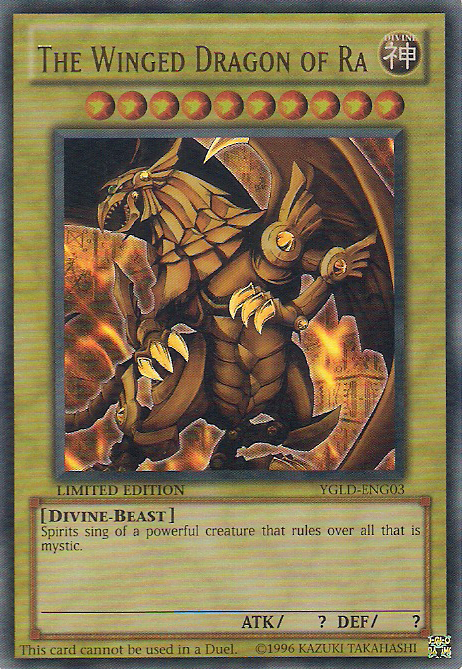 The Winged Dragon of Ra [YGLD-ENG03] Ultra Rare | Jomio and Rueliete's Cards and Comics