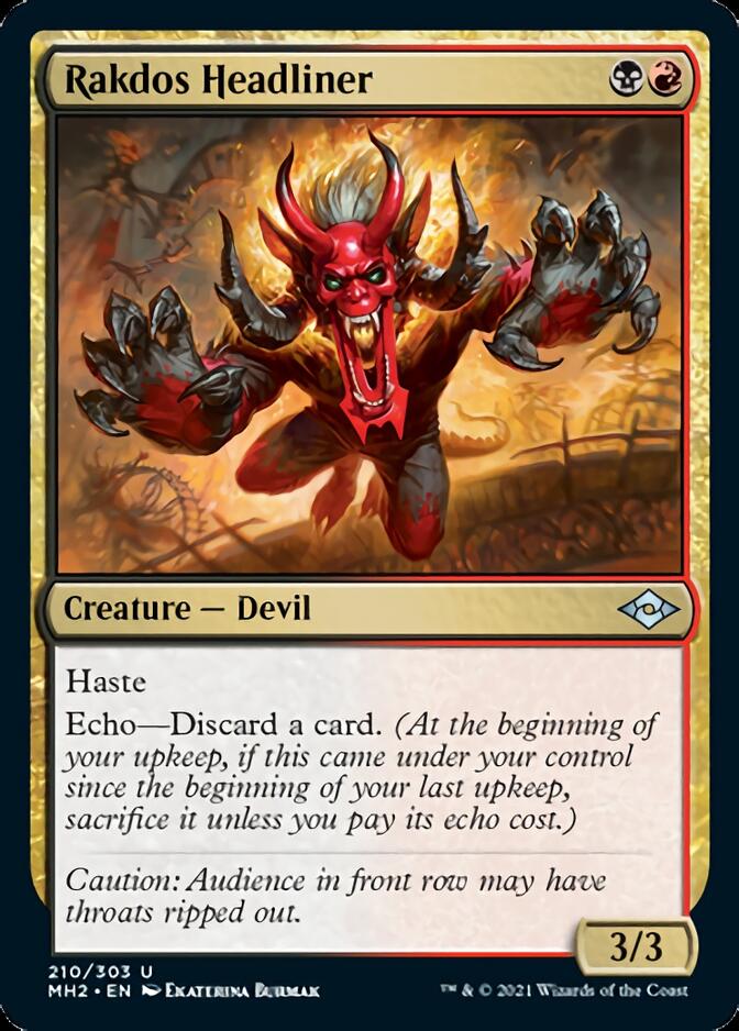 Rakdos Headliner [Modern Horizons 2] | Jomio and Rueliete's Cards and Comics