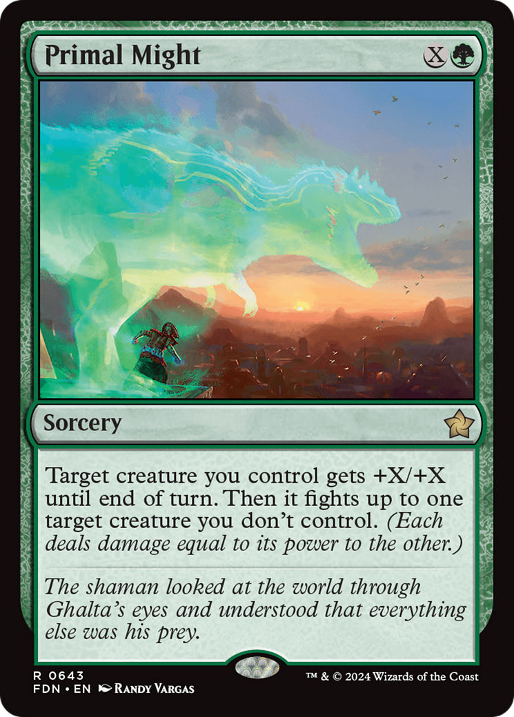 Primal Might [Foundations] | Jomio and Rueliete's Cards and Comics