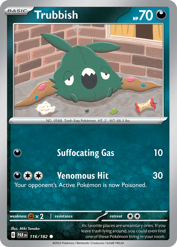 Trubbish (116/182) [Scarlet & Violet: Paradox Rift] | Jomio and Rueliete's Cards and Comics