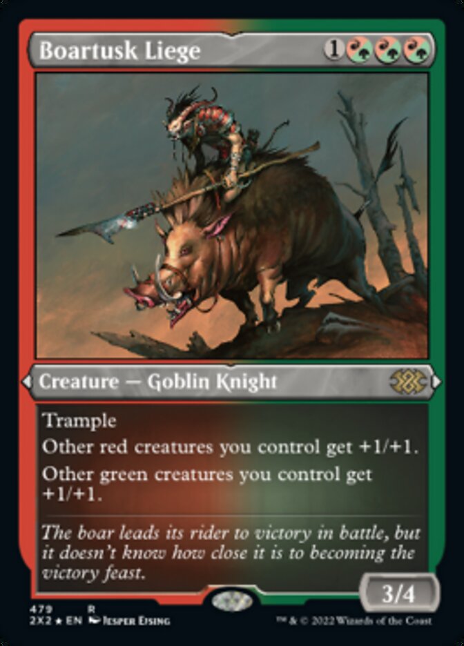 Boartusk Liege (Foil Etched) [Double Masters 2022] | Jomio and Rueliete's Cards and Comics