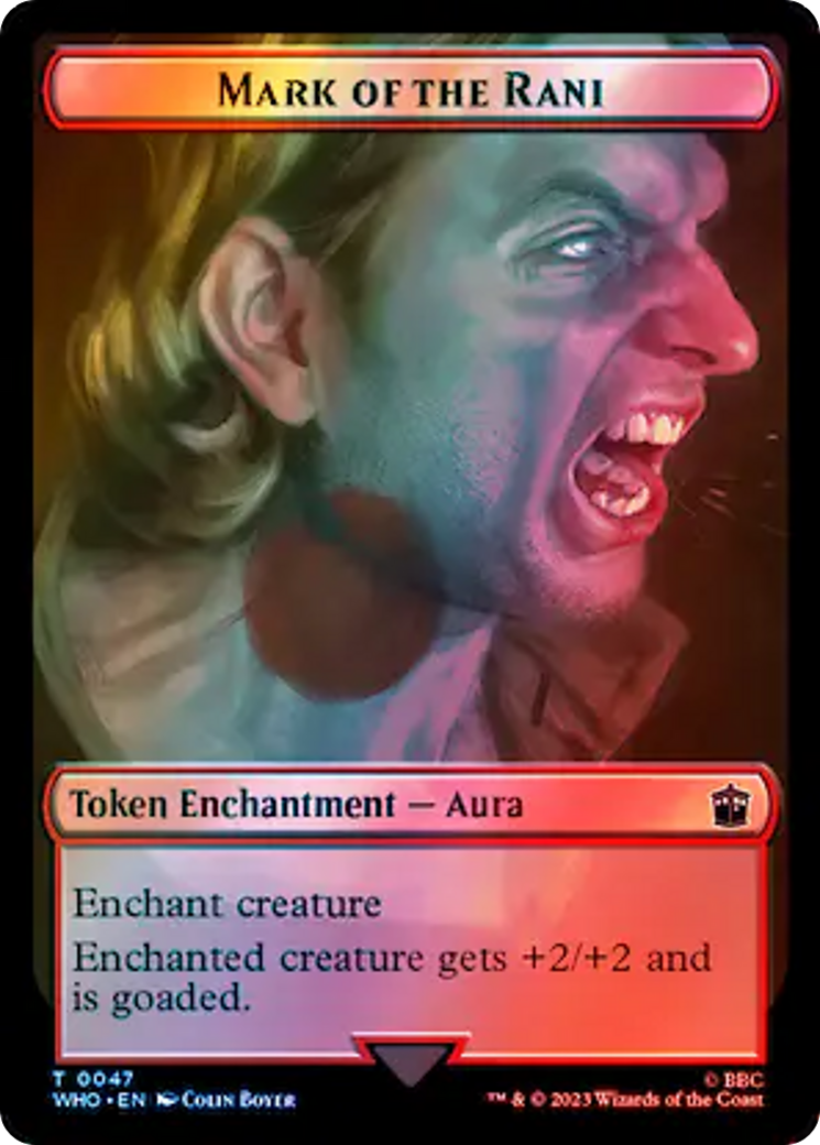 Alien // Mark of the Rani Double-Sided Token (Surge Foil) [Doctor Who Tokens] | Jomio and Rueliete's Cards and Comics
