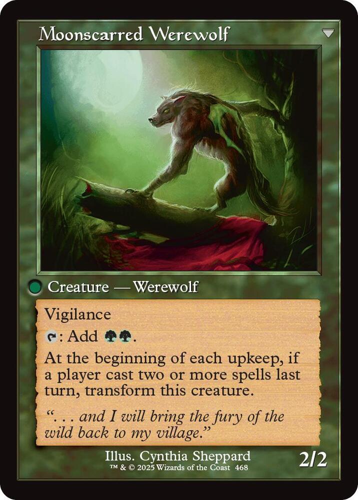 Scorned Villager // Moonscarred Werewolf (Retro Frame) [Innistrad Remastered] | Jomio and Rueliete's Cards and Comics