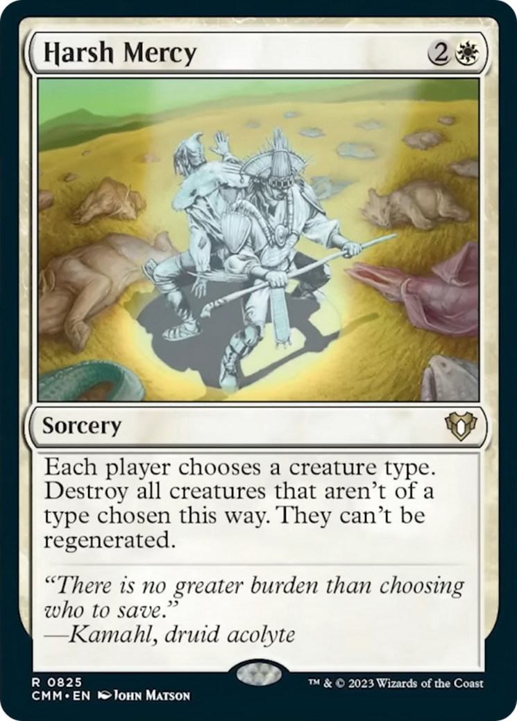 Harsh Mercy [Commander Masters] | Jomio and Rueliete's Cards and Comics
