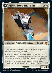 Prowl, Stoic Strategist // Prowl, Pursuit Vehicle [Transformers] | Jomio and Rueliete's Cards and Comics