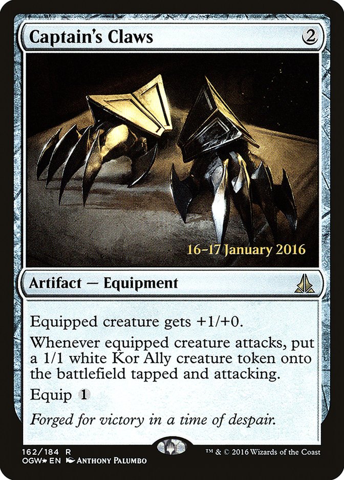 Captain's Claws [Oath of the Gatewatch Prerelease Promos] | Jomio and Rueliete's Cards and Comics