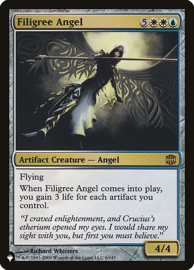 Filigree Angel [The List] | Jomio and Rueliete's Cards and Comics