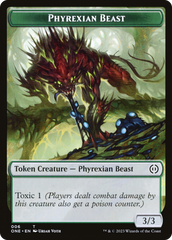 Phyrexian Goblin // Phyrexian Beast Double-Sided Token [Phyrexia: All Will Be One Tokens] | Jomio and Rueliete's Cards and Comics