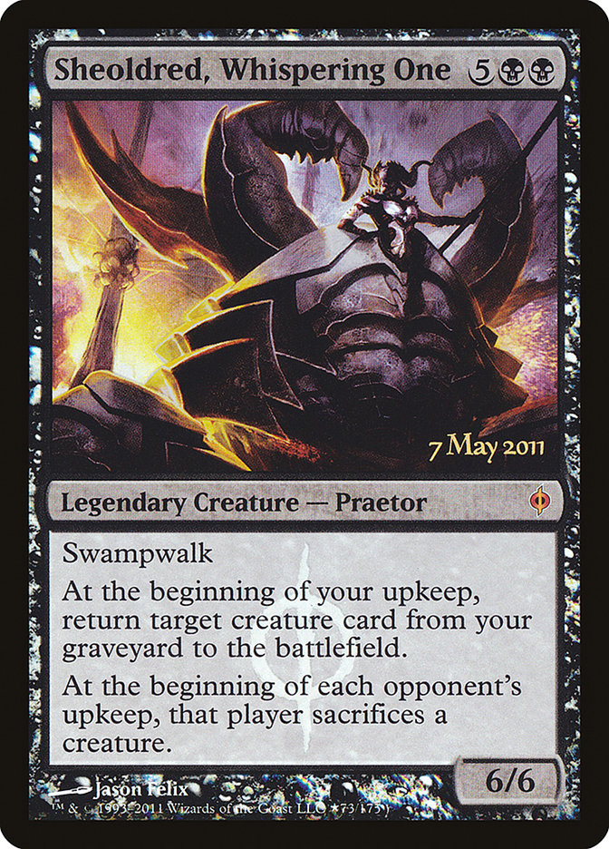 Sheoldred, Whispering One [New Phyrexia Prerelease Promos] | Jomio and Rueliete's Cards and Comics