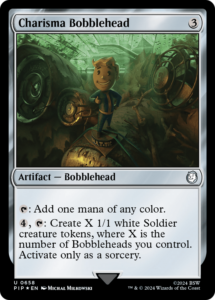 Charisma Bobblehead (Surge Foil) [Fallout] | Jomio and Rueliete's Cards and Comics