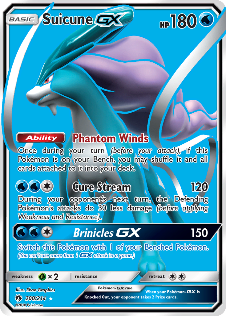 Suicune GX (200/214) [Sun & Moon: Lost Thunder] | Jomio and Rueliete's Cards and Comics