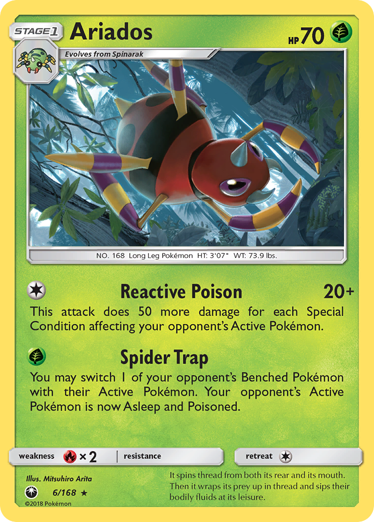 Ariados (6/168) [Sun & Moon: Celestial Storm] | Jomio and Rueliete's Cards and Comics